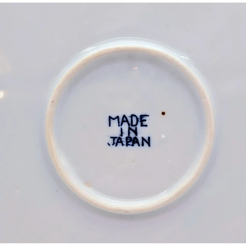Vintage Blue Willow Divided Grill Plate Made in Japan Cobalt Blue White